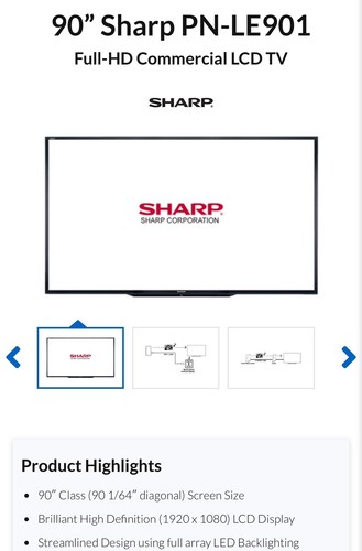 Sharp le901 90 1080p - pn-le,